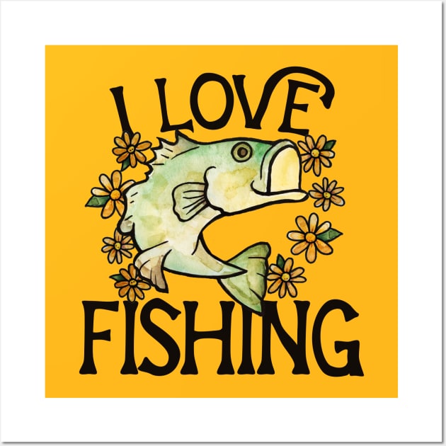 I love fishing Wall Art by bubbsnugg